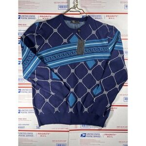 VTG 80s Brand New Barocco Sweater ‎ Baroque Sweater Los Angeles Versace Print